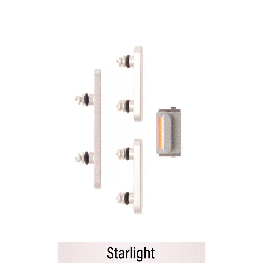 Power & Volume Button Set for iPhone 14 / 14 Plus-Starlight Power & Volume Button Set for iPhone 14 / 14 Plus-Starlight
